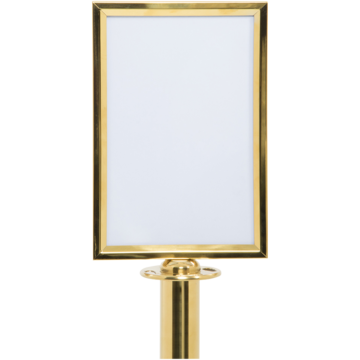 Securit Skylt till Stolpe Guld