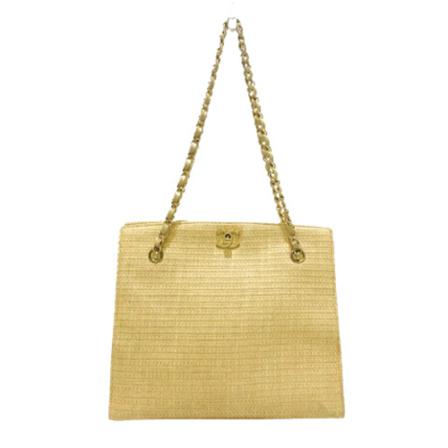 Chanel Vintage Pre-owned Canvas totes , Beige , Dames , Maat: ONE Size Vintage Tassen