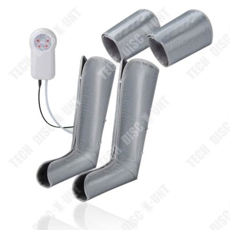 massageapparat - massageskudde - benmassör - TECH DISCOUNT - Air Wave - fjärrkontroll - 10W - tyg och plast