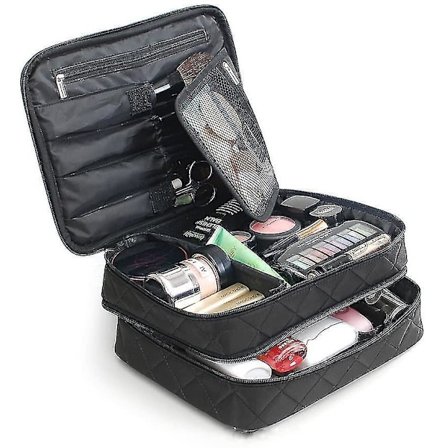 Cosmetic Bag For Girls, Make-up Bag Double-layer Waterproof