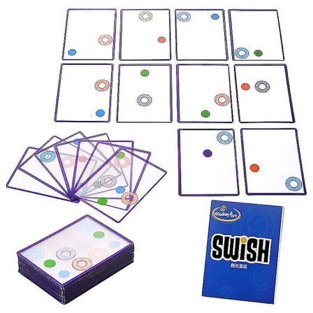 Noyi Thinkfun Swish -kreativ Transparent Card Game Intelligence Board Game Logic