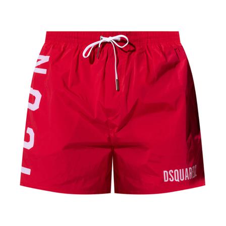 Dsquared2 Swim shorts with logo Rød, Herre Badeshorts