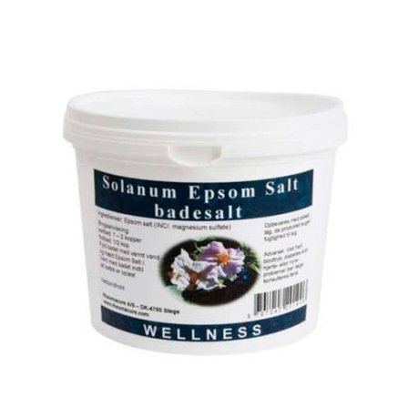 Greenish Epsom Salt Solanum 500 g, Skincare, Karbad, Badesalt