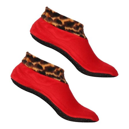 Hjem Innendørs Sengsokk Leopard Vinter Varm Tykke Gulvsokker Dame Elastisk