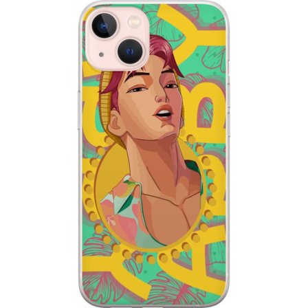 Kompatibel Mobilcover til Apple Apple iPhone 13 Illustreret portræt af stilfuld mand med hue moderne pop art æstetik med bløde farver