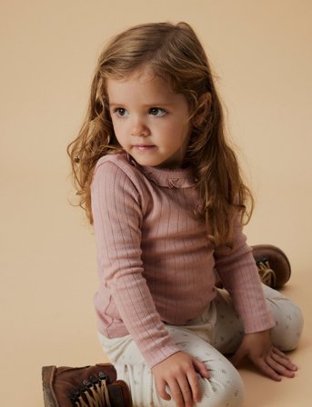 Lil'Atelier Nmfrachel Nis Ls Slim Top Lil Noos - Pink - 92