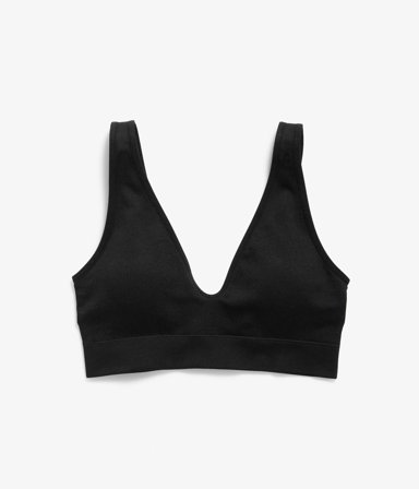 Kappahl | Stanik bez szwów i fiszbin | Czarne