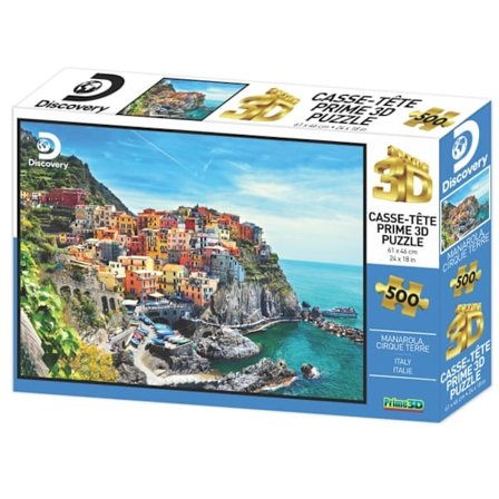 Prime 3D Pussel Cinque Terre, Italien 500 Bitar
