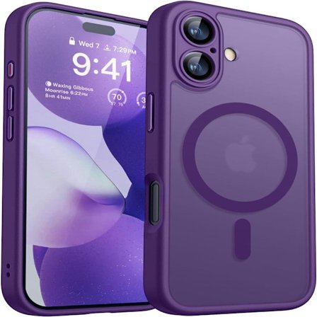 Magnetic Case for iPhone 17 (6.3"), Upgraded [Full Camera Protection] [MagSafe Compatible] Shockproof Protective Case