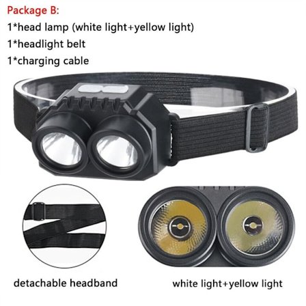 LED Pannlampa Arbetsficklampa VIT GUL VIT GUL