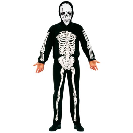 Skelet Kostume med Hætte Børn
