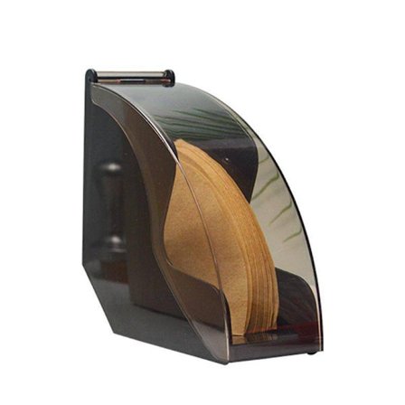 Kaffefilterholder Filterpapir Dispenser Stativ med støvtæt Dæksel