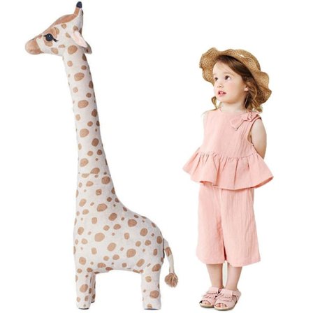 Stor Livaktig Giraff Plysjdyr, Stor Stående Giraff Plysj Leke for Barn