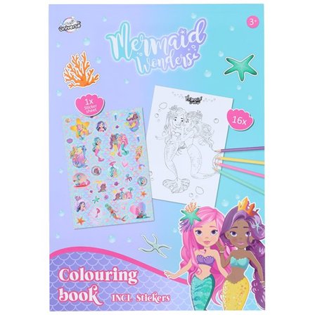 A4 Merenneito värityskirja