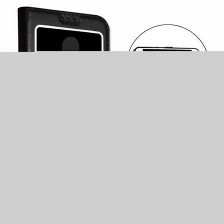 APPLE IPHONE 5C Dedicated black folio case with window effect leather and visible stitching by PH26 COMPATIBLE APPLE