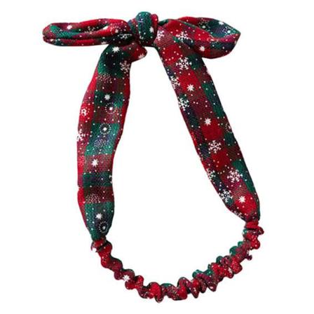 2 stk Bunny Ears julegave Sød Scrunchie Pack Hårtilbehør Pandebånd Kanin Pandebånd til kvinder Slipsbånd Wine red One Size