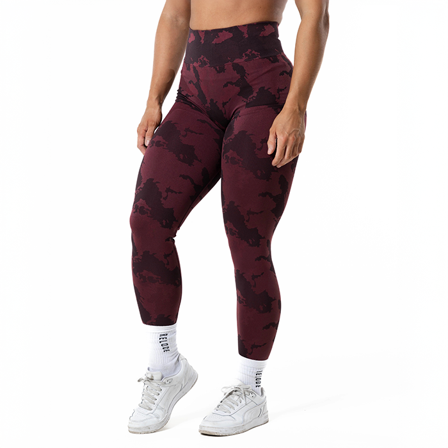 Relode Prime Scrunch Camo Treningstights Rød