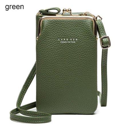 Naisten puhelinlaukku Crossbody Bag GREEN - spot-myynti