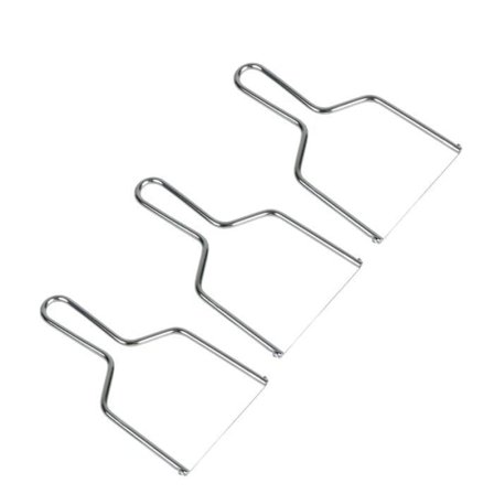 3 foie gras lyre i rustfrit stål 10 cm