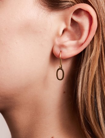 Design Letters Initial Ear Hanger (A-Z) - Gold - ONE SIZE 2