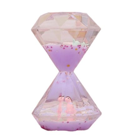 Flytande Timglas Timer Borste Tänder Klocka MJÖLKLILA Milk purple