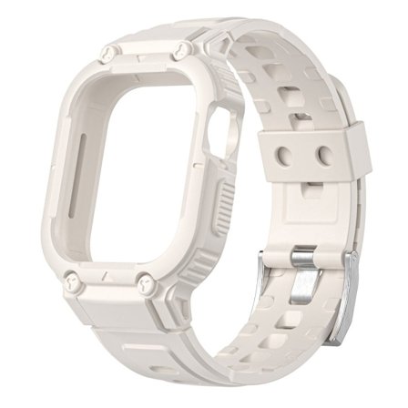 Apple Watch Series 8 (45 mm) klockarmband i silikon - Stjärnljus