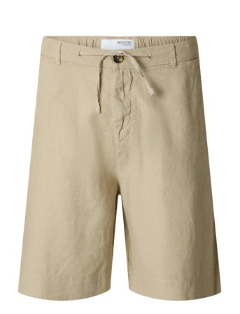 Slhloose-Magnus Sun String Shorts Beige Selected