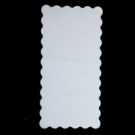 Professionel Silikon Vaskbar Neglekunst Bordmåtte Foldbar Vandafvisende Bordpude Hvid