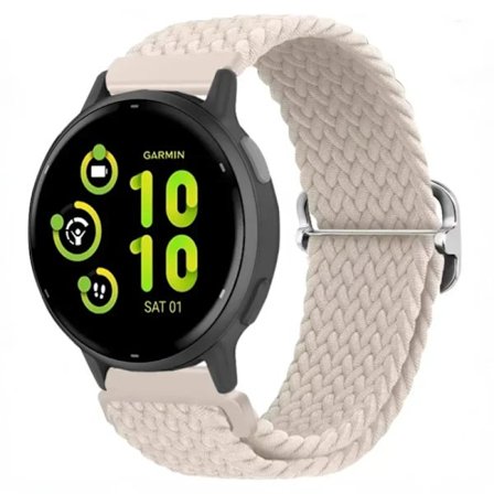 20/22mm Nylon Flätad Loop Rem kompatibel Garmin Forerunner 265 55 965 165 Sportarmband Garmin Venu 3/2 Vivoactive 5 Armbandsbälte