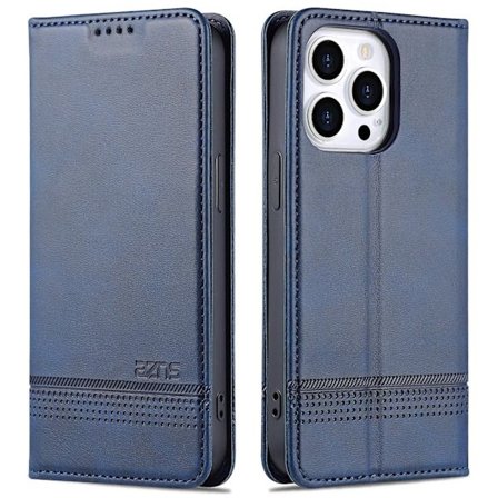 För Iphone 15 Pro Max Pu Läderplånbok Cover Stativ Case