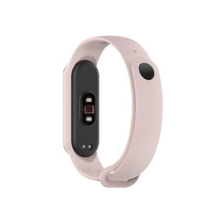 Glossy Silikonarmband För Xiaomi Mi Band 5 & 6 - Rosa Rosa