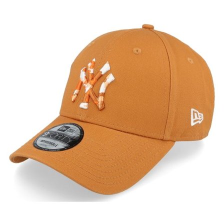 New Era - MLB Brun adjustable Keps - New York Yankees Seasonal Infill 9FORTY Neyyan Toffee/Camo Adjustable @ Hatstore