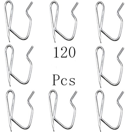 120 Stk Gardinkroge Gardinstifter Draperikroge