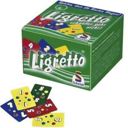 Ligretto kortspel - SCHMIDT - Grön - Speed - Sagacity - Reaktivitet