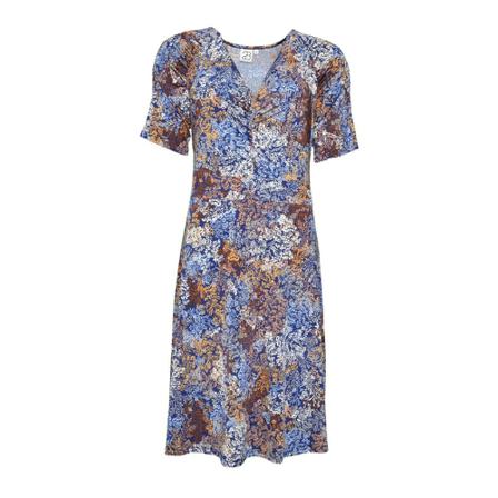 2-Biz Midi Kjole Blå, Dame, Størrelse: 2XL