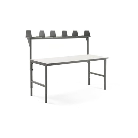 Complete worktable CARGO, 2000x750 mm, top shelf