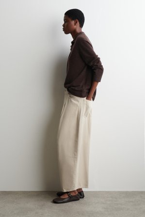 COS Twine Barrel-Leg Jeans in Beige - Women