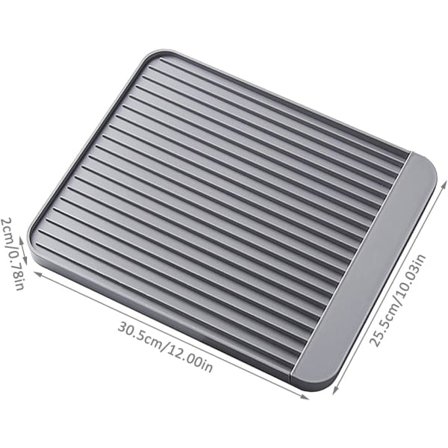 IC Diskmatte med kiselalge-absorbent, 33,5 x 25,5 x 2 cm