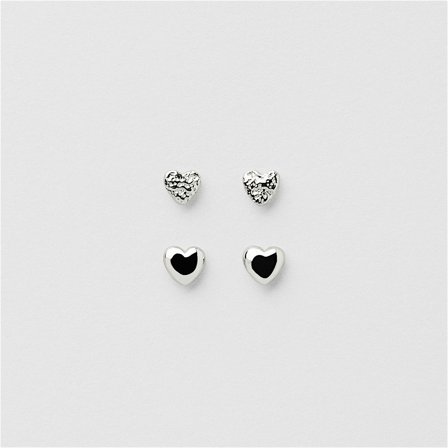 Valentina Heart Studs Multipack