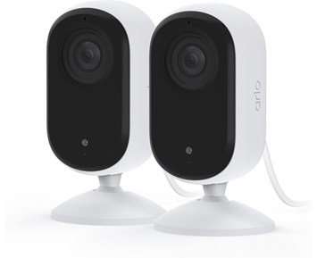 Arlo-Essential 2 2K Indoor Camera 2-pack-2 stk overvåkningskameraer for innendørs bruk-Smart home-Overvåkningskameraer