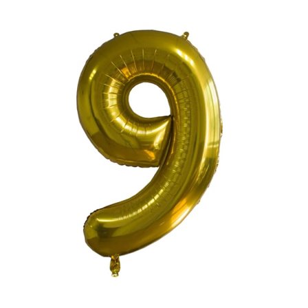 Design House 95 Folieballong guld - 9 Partytillbehör Unisex 86