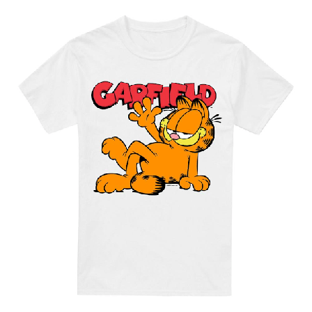 Garfield Herr Greetings T-Shirt S Vit