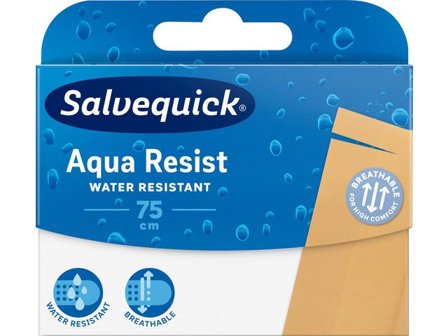 SALVEQUICK Plåster Aqua Resist 75cm - Lyreco - Skyddsutrustning - Första Hjälpen - Plåster