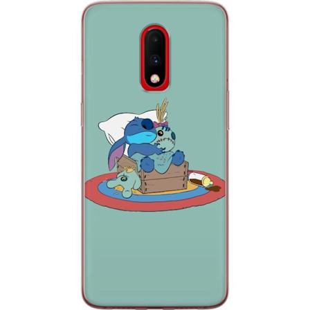 OnePlus 7 L pin kyv kuori Stitch nukkui hyvin