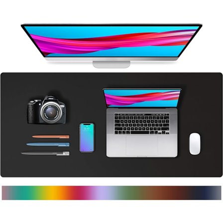 Læder Skrivebordsunderlag, Skridsikker PU Læder Skrivebordsunderlag, Laptop Skrivebordsunderlag, Vandafvisende Skrivebordsunderlag til Kontor og Hjem