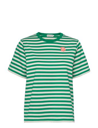 Erna Tasaraita Unikko T-Shirt Patterned Marimekko