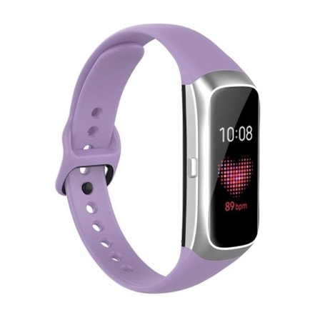 Samsung Galaxy Fit enkelt klockarmband i silikon - Ljuslila
