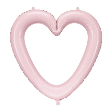 Folieballong Hjärta Ram 86x83.5cm