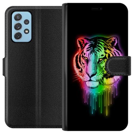Samsung Galaxy A52 5G Lommeboketui Neon Tiger