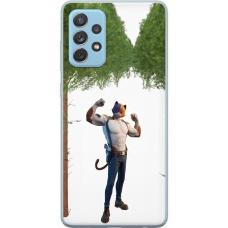 Samsung Galaxy A52 5G Gennemsigtig cover Fortnite - Meowscles